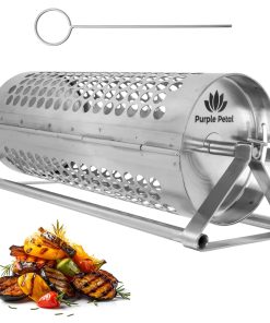 Cesta de Parrilla Rodante - Cesta de Parrilla para BBQ con