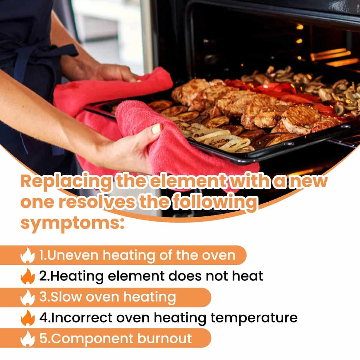 Elemento de Horneado Ktxzxdr DG47-00037A Compatible con - Imagen 6