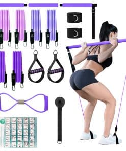 Kit de Barra de Pilates LAKXSF con Bandas de Resistencia -