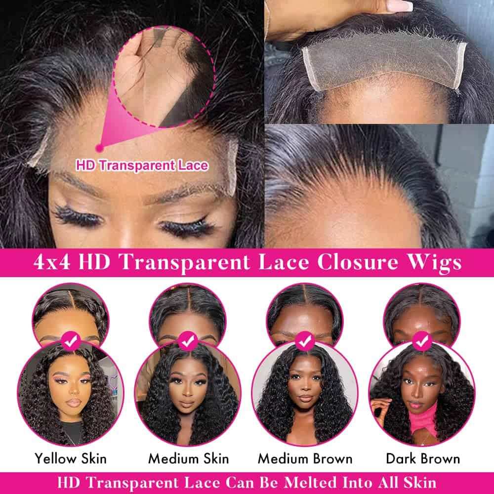 Pelucas de encaje de onda profunda FIRIEYA cabello humano - Imagen 5