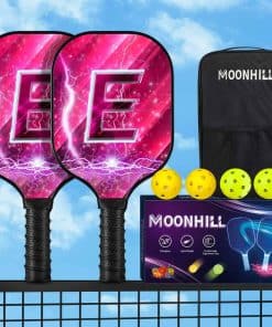 MOONHILL Juego de Paletas de Pickleball de Fibra de Vidrio
