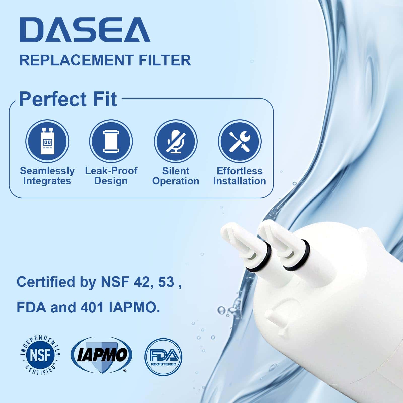 Filtro de remplazo DASEA W10295370A Compatible con - Imagen 7