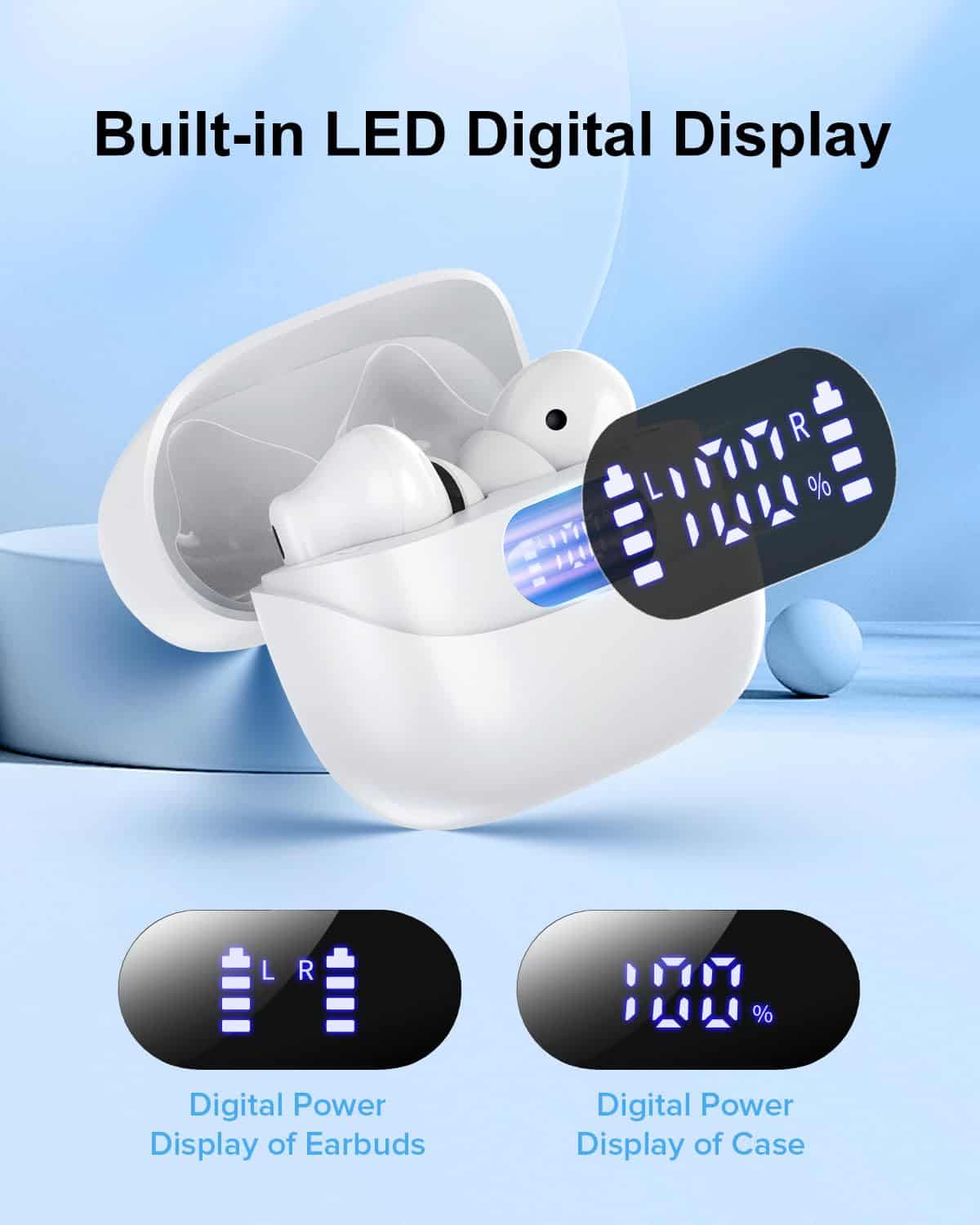 Auriculares inalámbricos TUMJUN, 42 horas de reproducción - Imagen 5