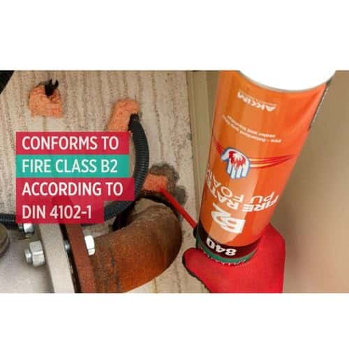 Espuma de Poliuretano Retardante de Fuego Akfix 840 (12x12 - Imagen 4