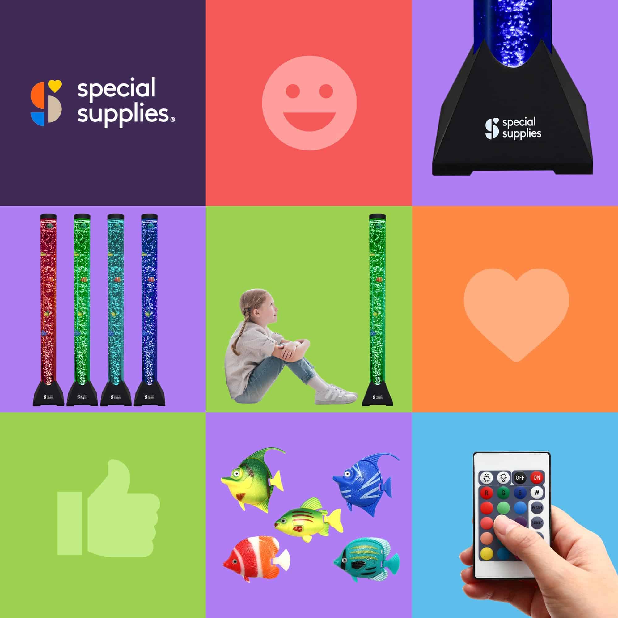 Lámpara especial para acuarios sensoriales con tubo de luz - Imagen 8