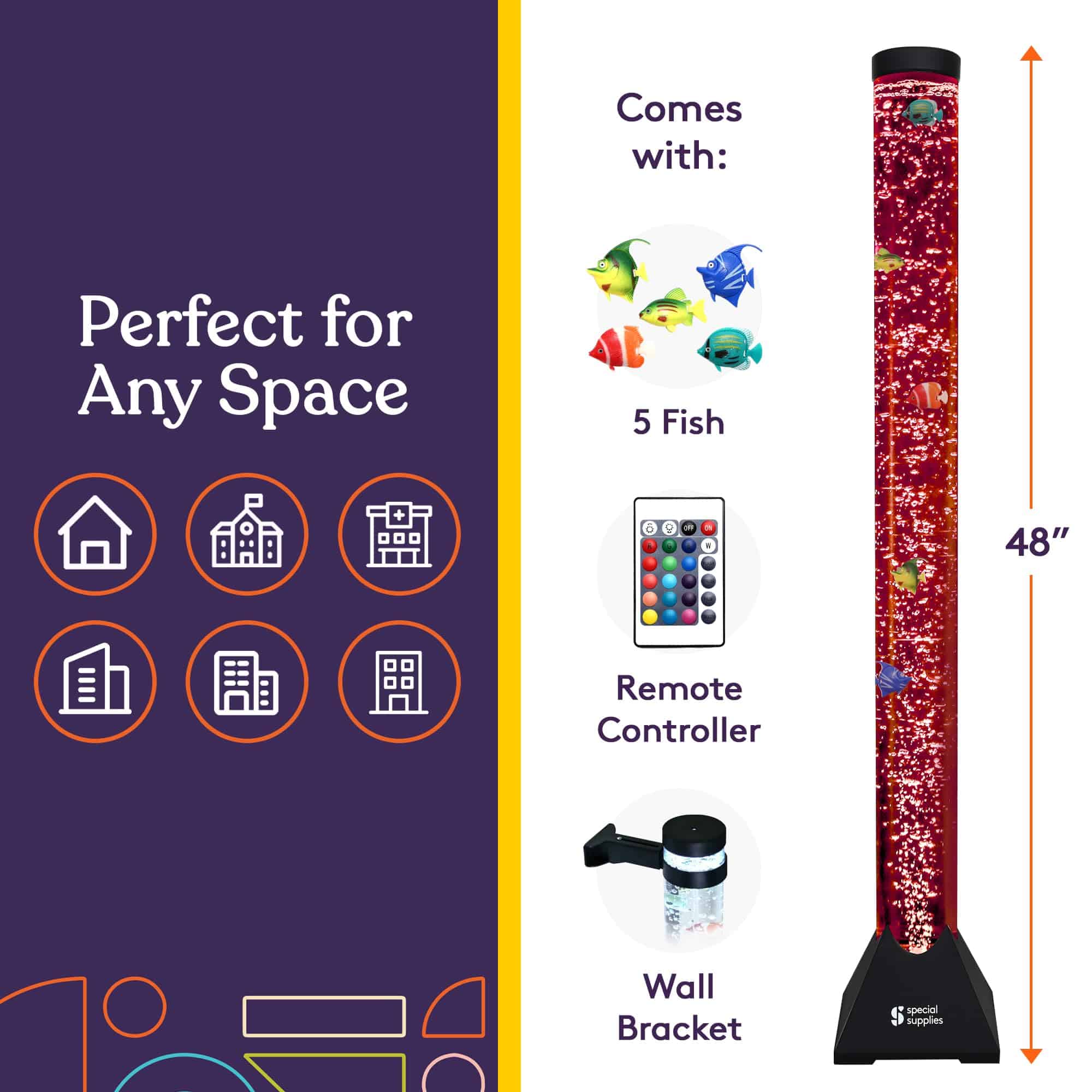 Lámpara especial para acuarios sensoriales con tubo de luz - Imagen 3