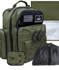 Bolso de pañales para papá en color verde - Mochila militar