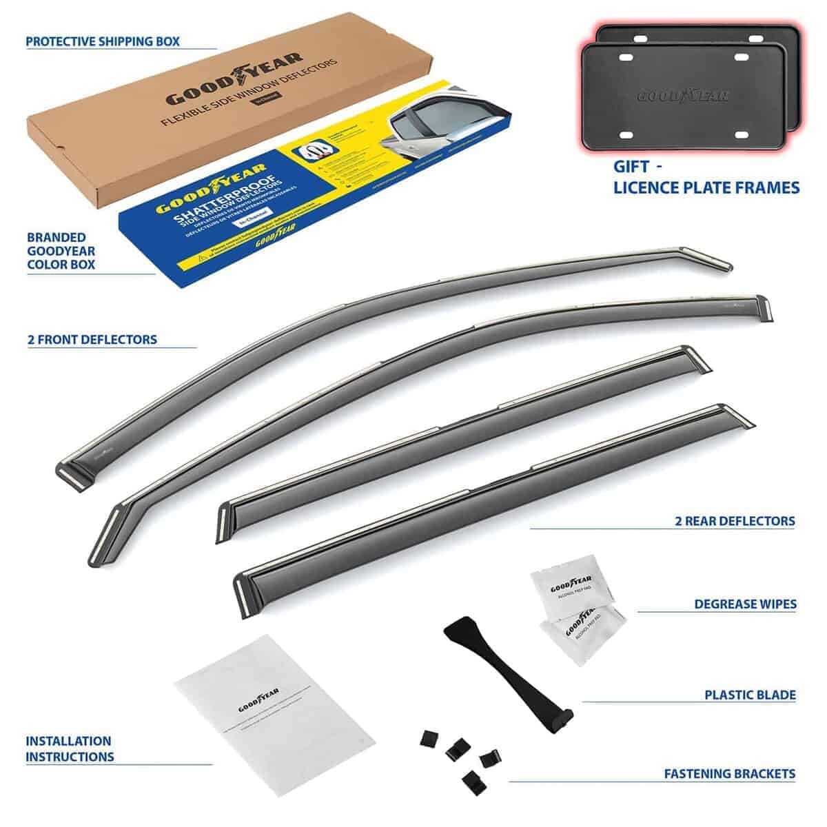 Deflectores de ventanas irrompibles -Humo premium - Imagen 7