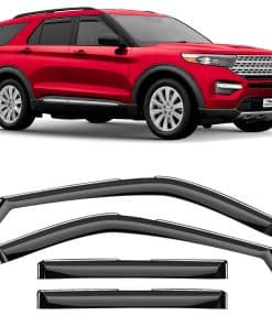 Voron Glass Deflectores de Lluvia Extra -Negro