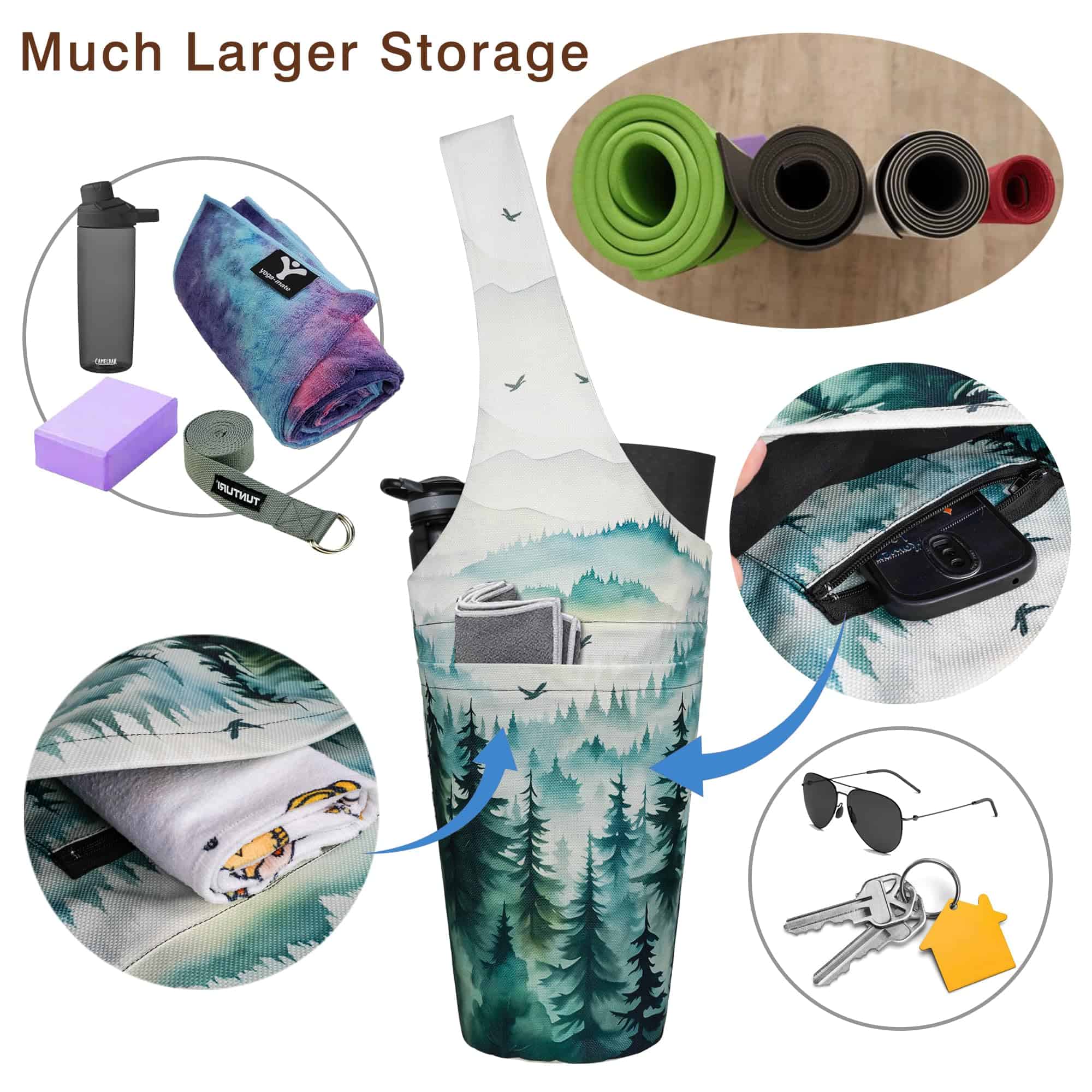 Bolsa de Yoga BagYG - Bolsa larga con bolsillos - ¡Guarda - Imagen 7