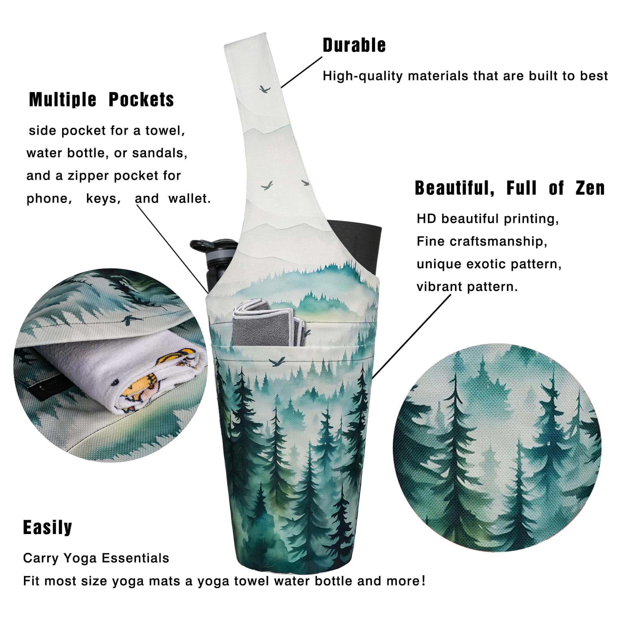 Bolsa de Yoga BagYG - Bolsa larga con bolsillos - ¡Guarda - Imagen 3