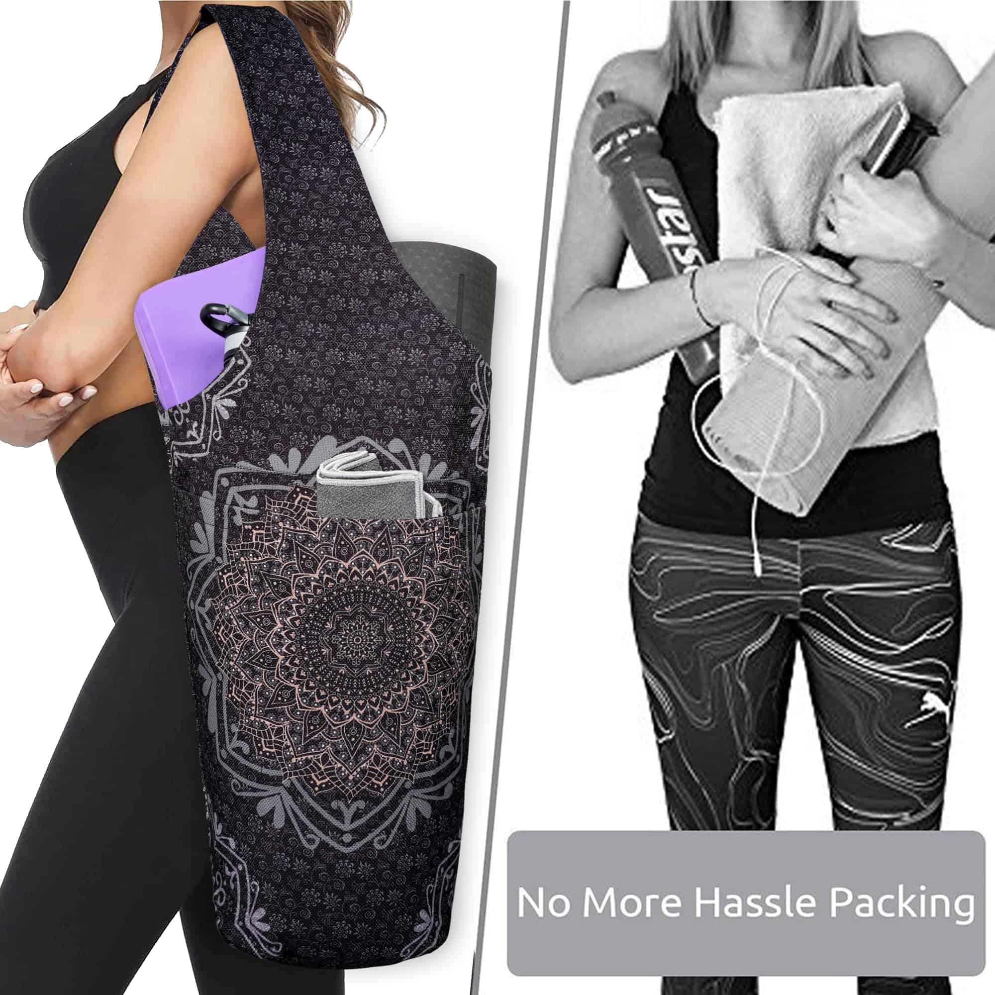 Bolsa para Tapete de Yoga - Tote Largo con Bolsillos - - Imagen 6