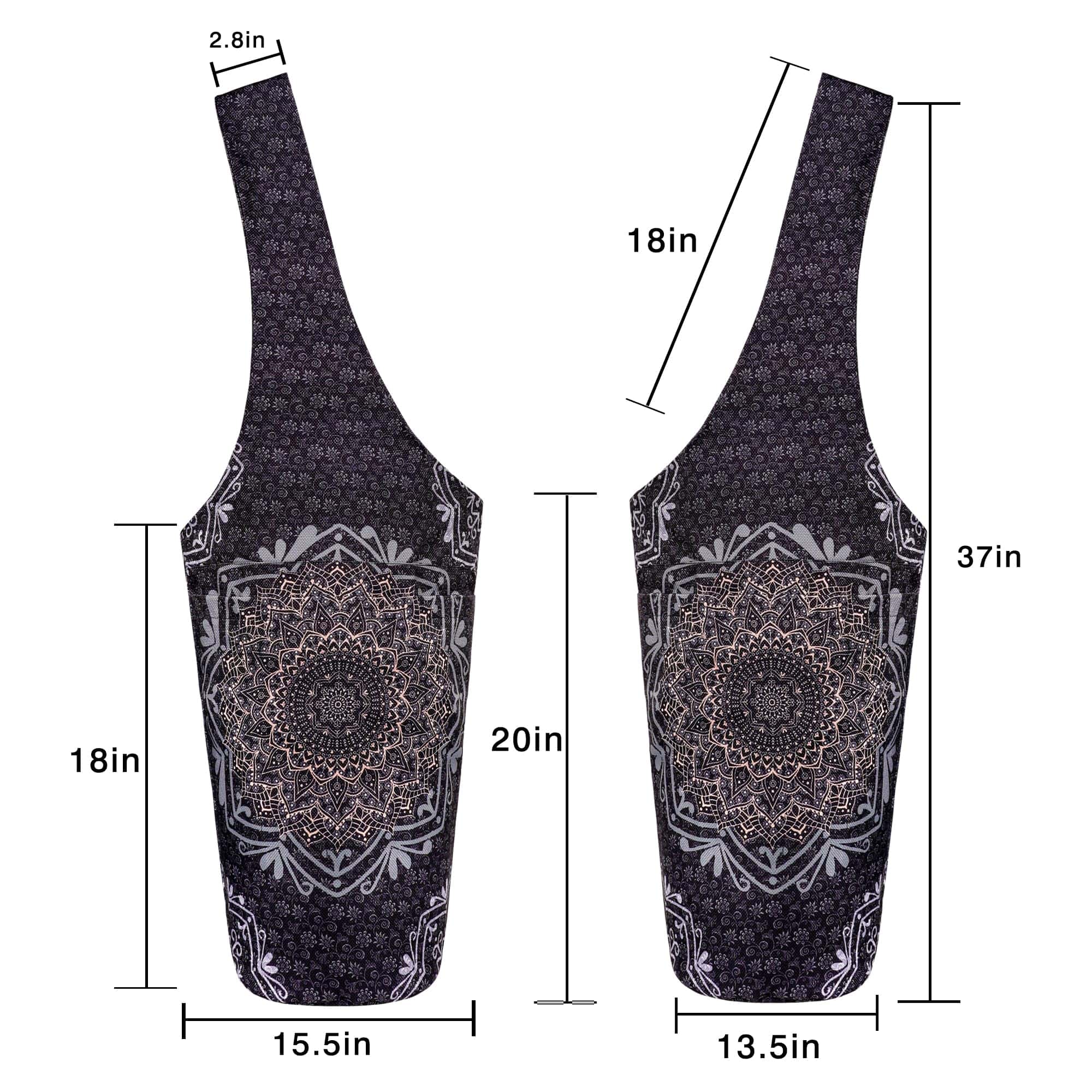 Bolsa para Tapete de Yoga - Tote Largo con Bolsillos - - Imagen 5