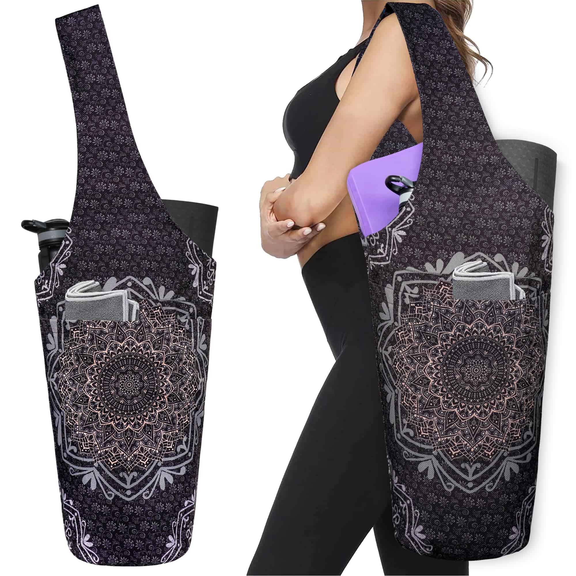 Bolsa para Tapete de Yoga - Tote Largo con Bolsillos -