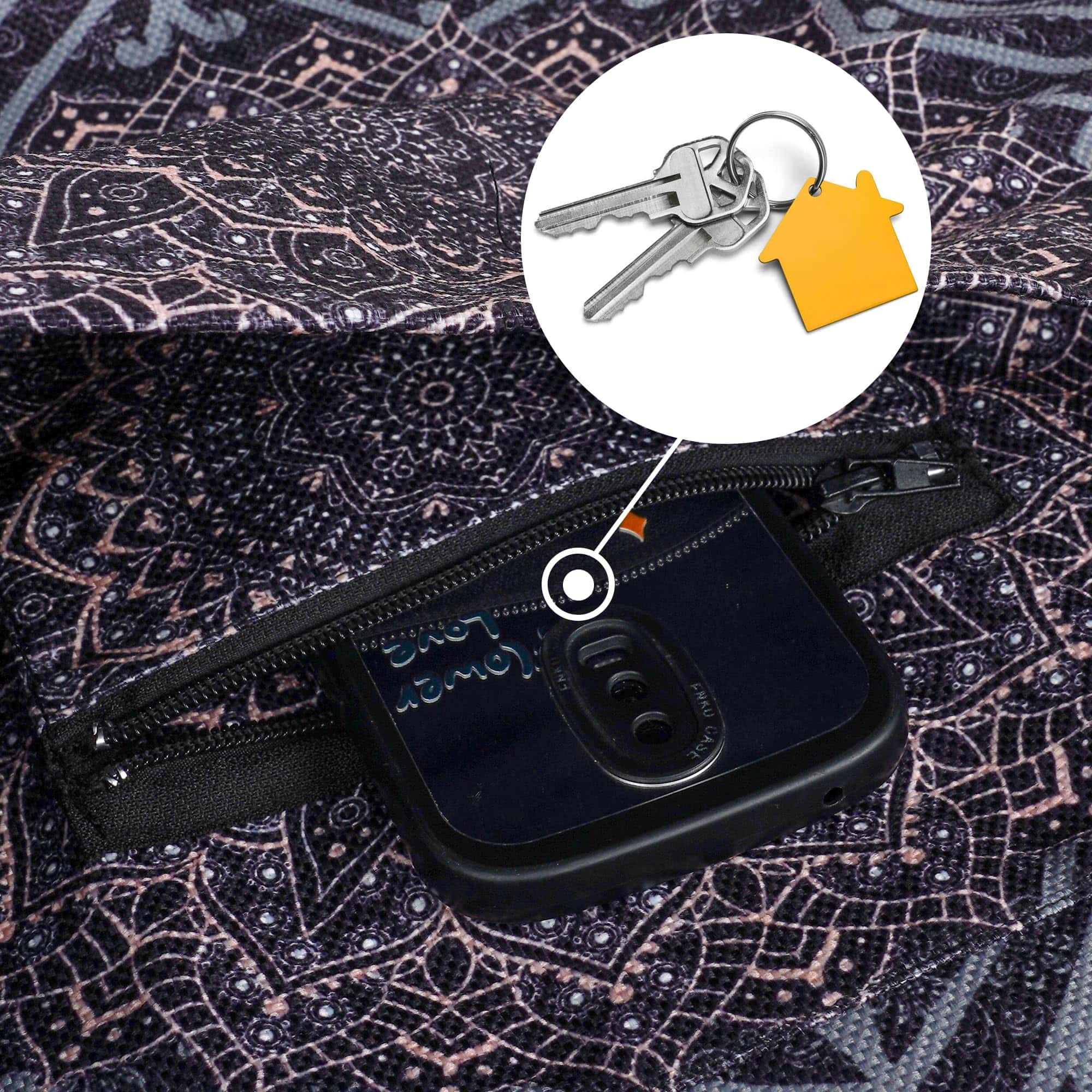 Bolsa para Tapete de Yoga - Tote Largo con Bolsillos - - Imagen 4