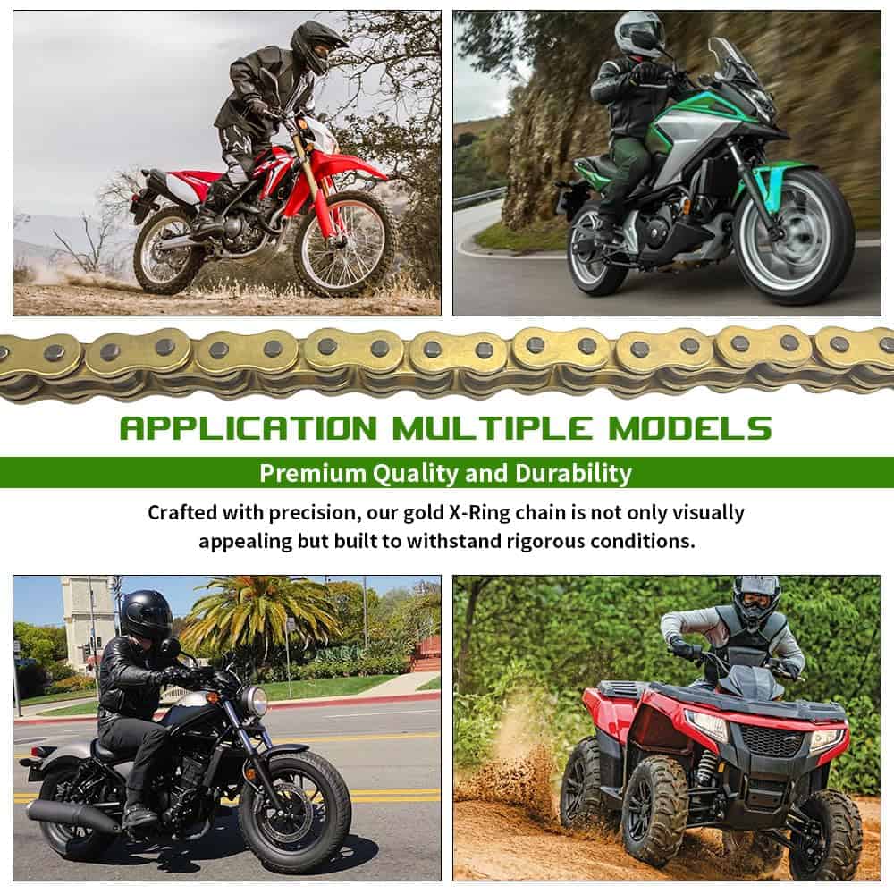 Cadena de Anillo en X Dorada 520 - 140 Eslabones - - Imagen 5