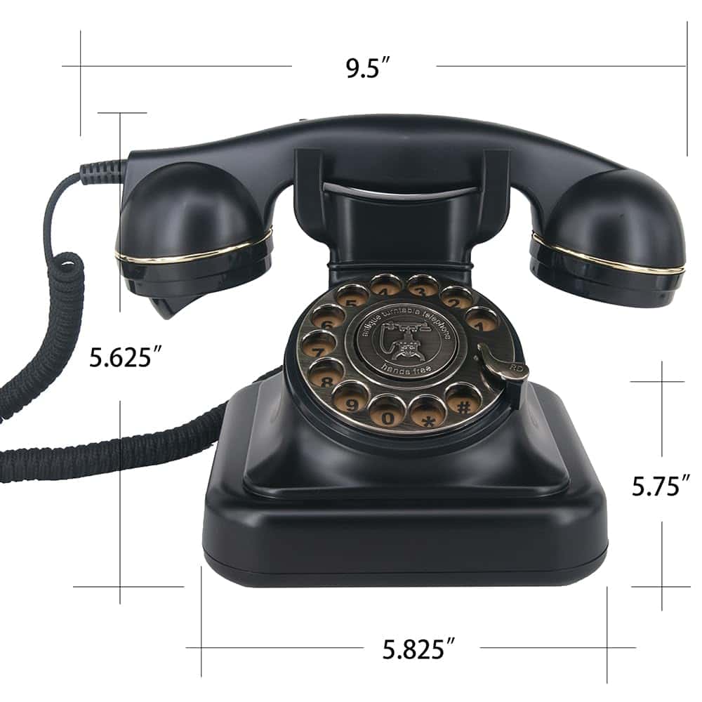 Teléfono Giratorio GHYTMTHOT, Teléfono Vintage de Línea - Imagen 5