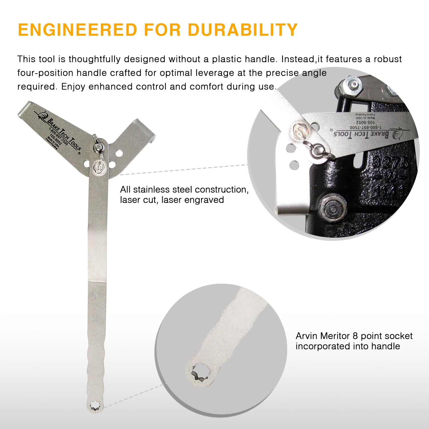 Herramienta de Inspección de Freno de Acero Inoxidable - Imagen 5