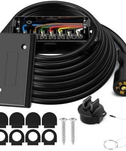 Cable de Conector de Remolque de 12 pies 7 vías WOLFWILL