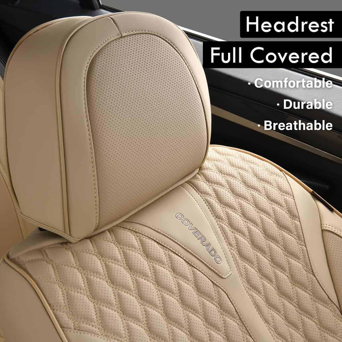 Cubiertas de Asiento de Auto Coverado -Beige - Imagen 7
