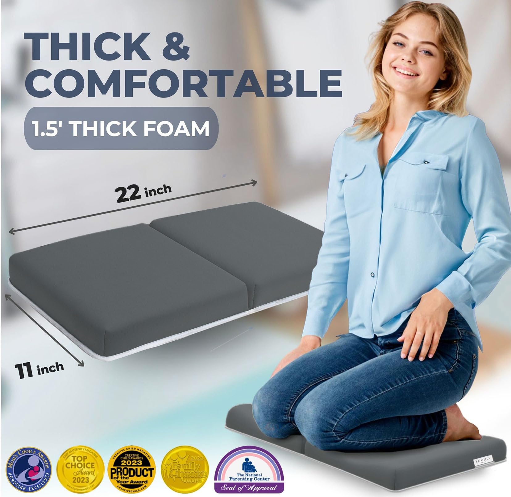 Set de Rodillera y Apoyabrazos para Baño de Bebé Toodly - - Imagen 3