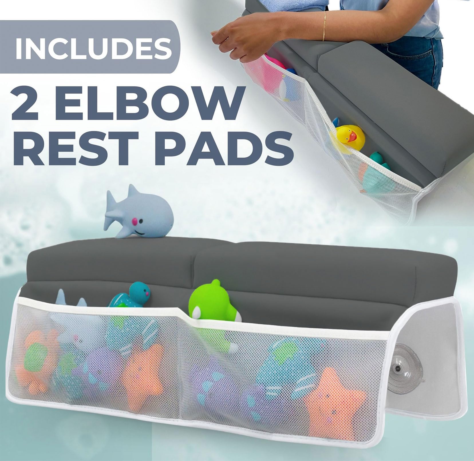 Set de Rodillera y Apoyabrazos para Baño de Bebé Toodly - - Imagen 4