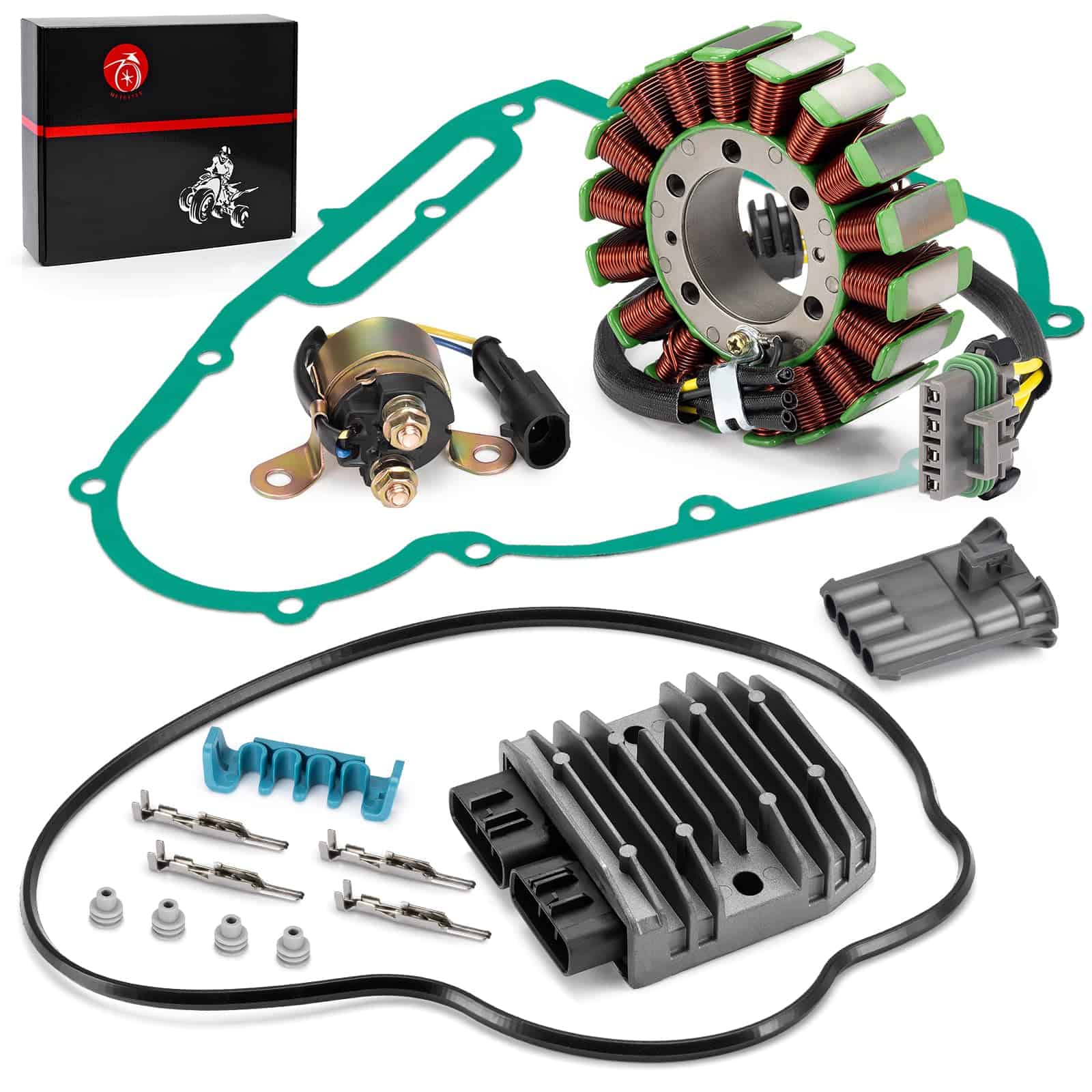 Estator y Rectificador y Relé de Arranque Junta Compatible - Imagen 4