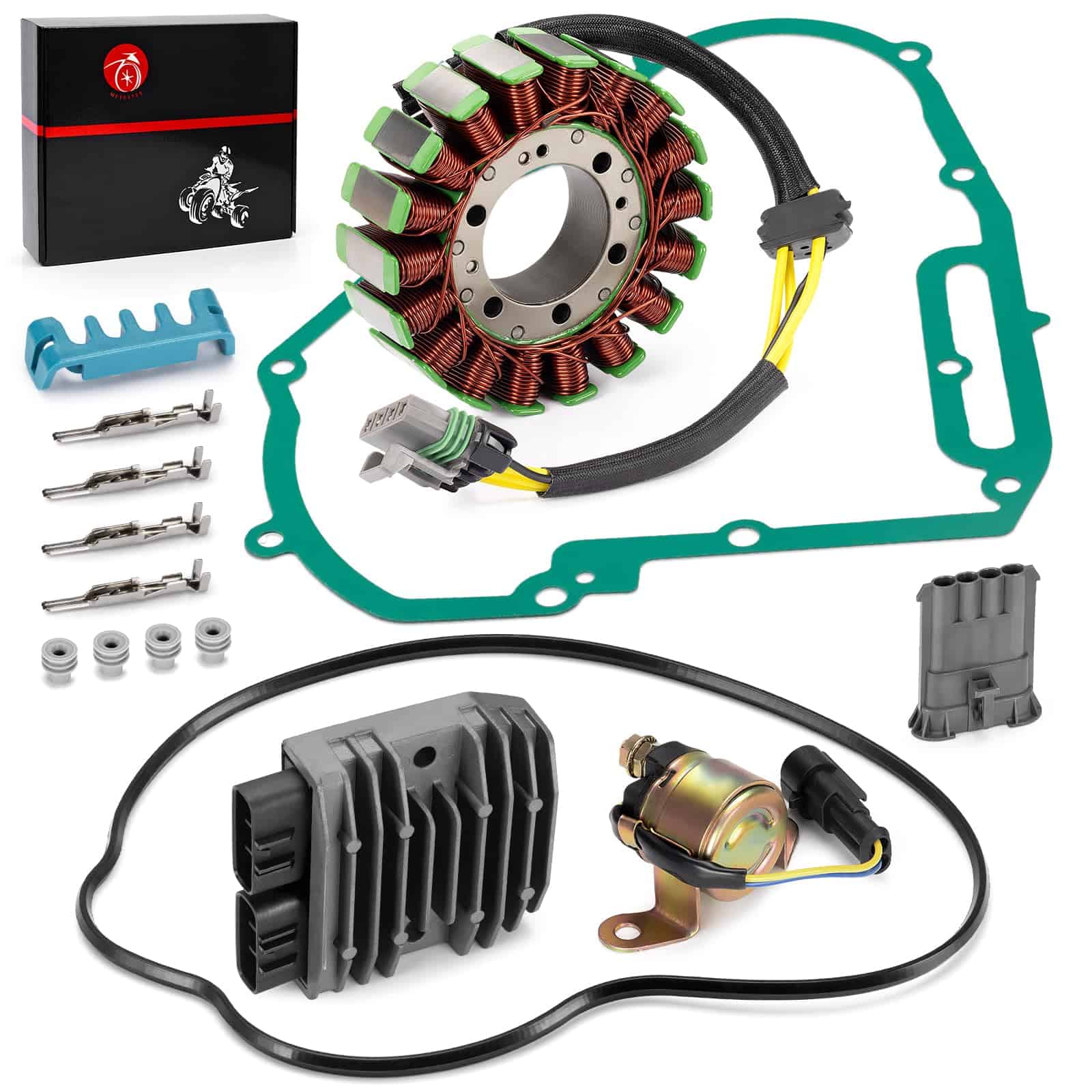 Estator y Rectificador y Relé de Arranque Junta Compatible - Imagen 3