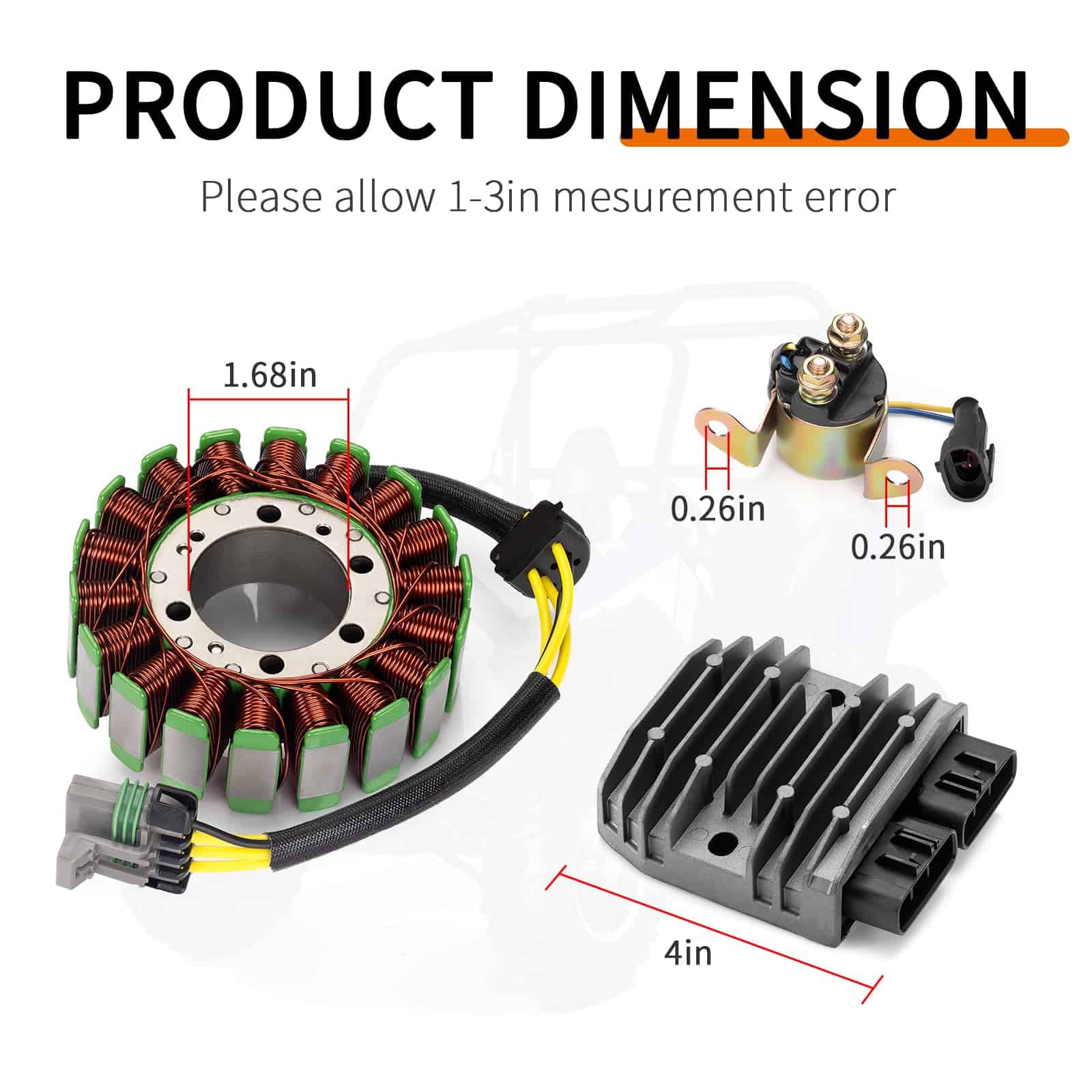 Estator y Rectificador y Relé de Arranque Junta Compatible - Imagen 5