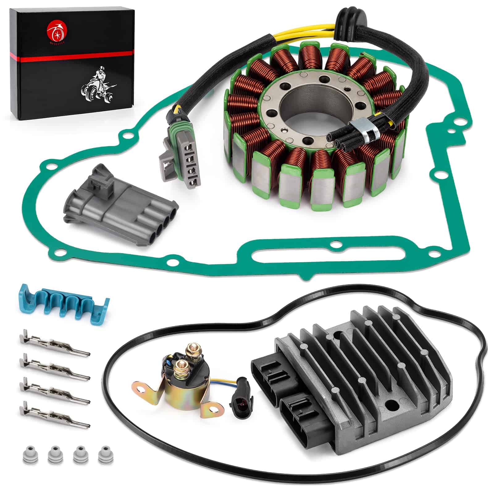 Estator y Rectificador y Relé de Arranque Junta Compatible - Imagen 10