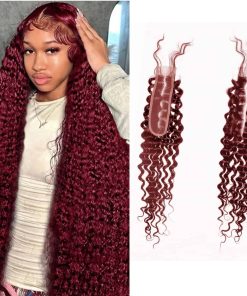 Cierre de Encaje 2x6 Onda Profunda 99J Borgoña Brasileña