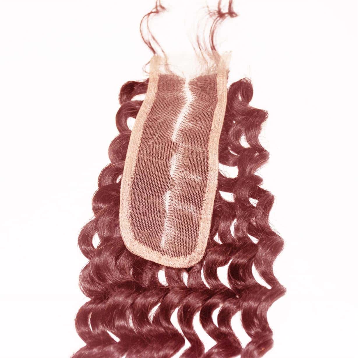 Cierre de Encaje 2x6 Onda Profunda 99J Borgoña Brasileña - Imagen 5