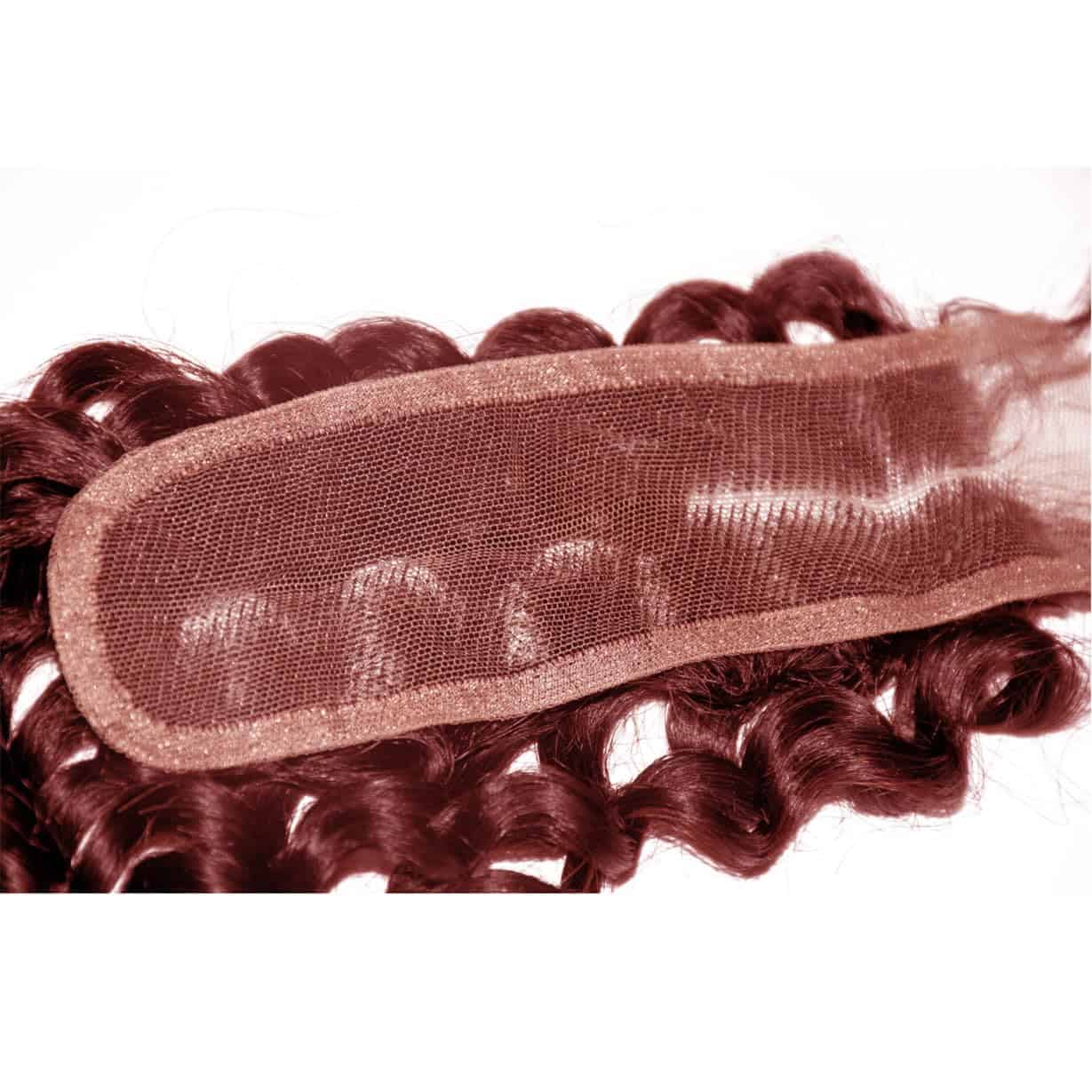 Cierre de Encaje 2x6 Onda Profunda 99J Borgoña Brasileña - Imagen 8