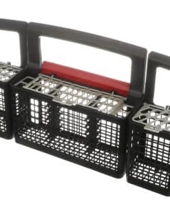 Cesta de cubiertos plateada compatible con lavavajillas GE