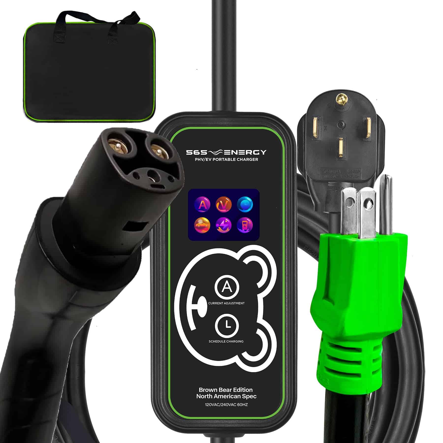 Cargador Tesla de Nivel 2 - 240V, 40 Amp, Enchufe NEMA