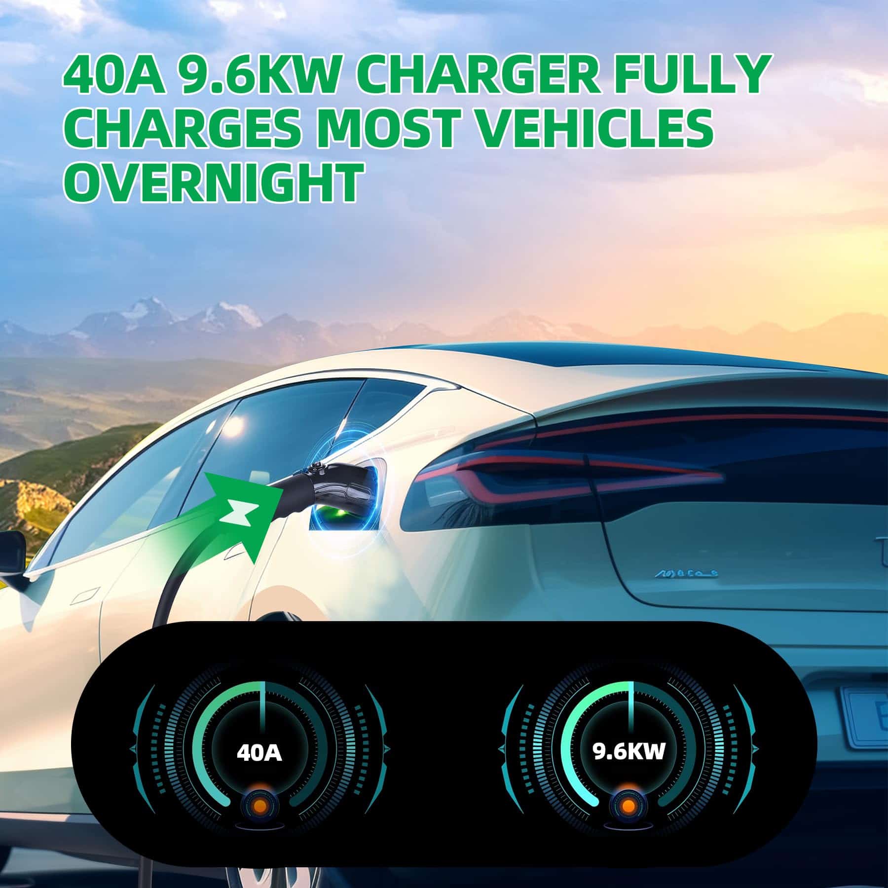 Cargador de Vehículo Eléctrico (EV) Nivel 2 (40 Amperios, - Imagen 7