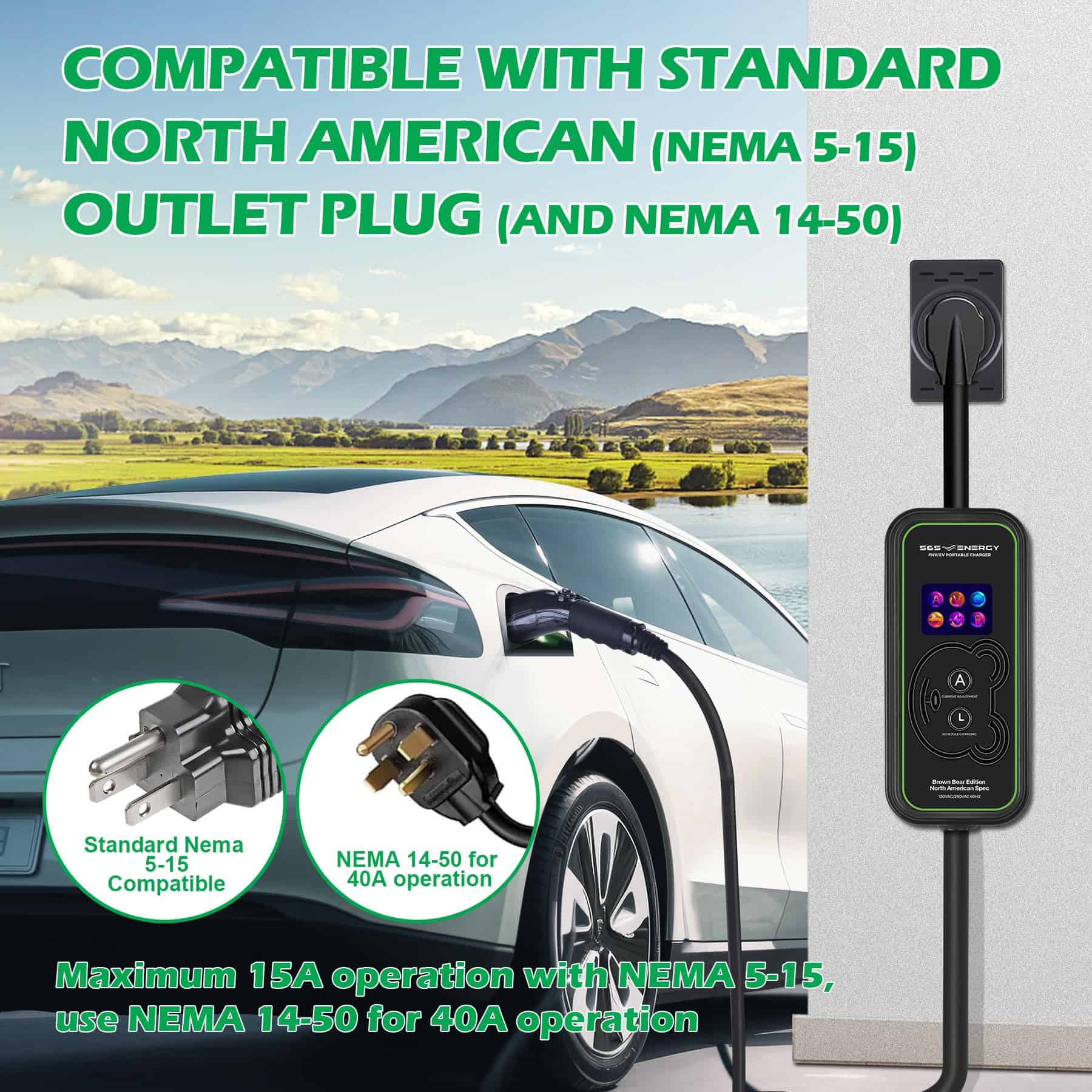 Cargador de Vehículo Eléctrico (EV) Nivel 2 (40 Amperios, - Imagen 5