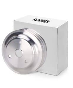 Polea de cigüeñal de aluminio KSHINER de doble ranura para