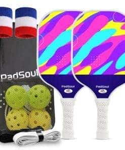 Paletas de Pickleball PadSoul, Juego de 2 Paletas de