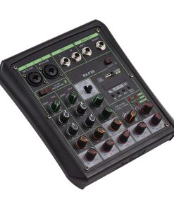 Mezcladora de Audio de 6 Canales con Potencia Fantasma de