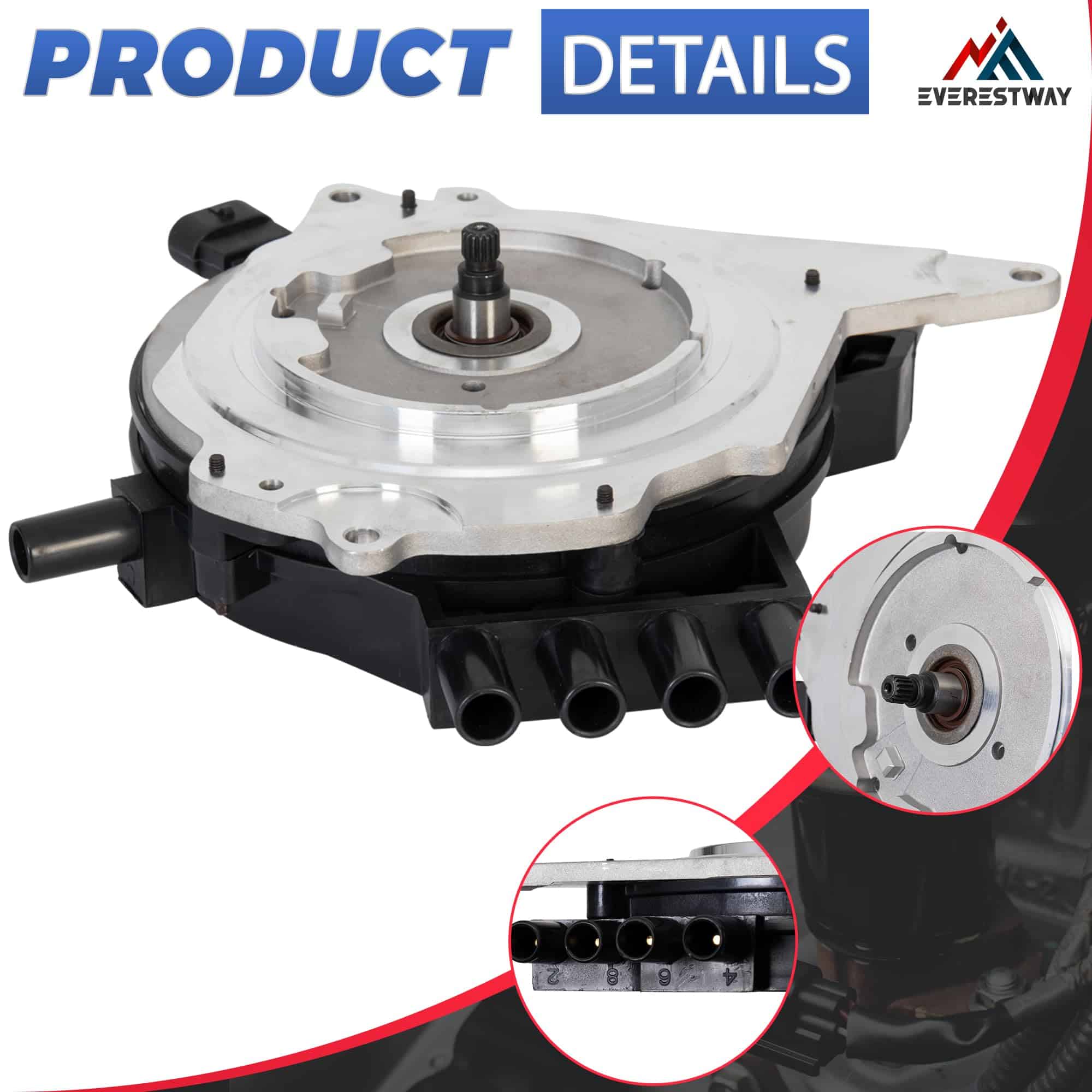 Distribuidor de Encendido EVERESTWAY Compatible con Chevy - Imagen 3