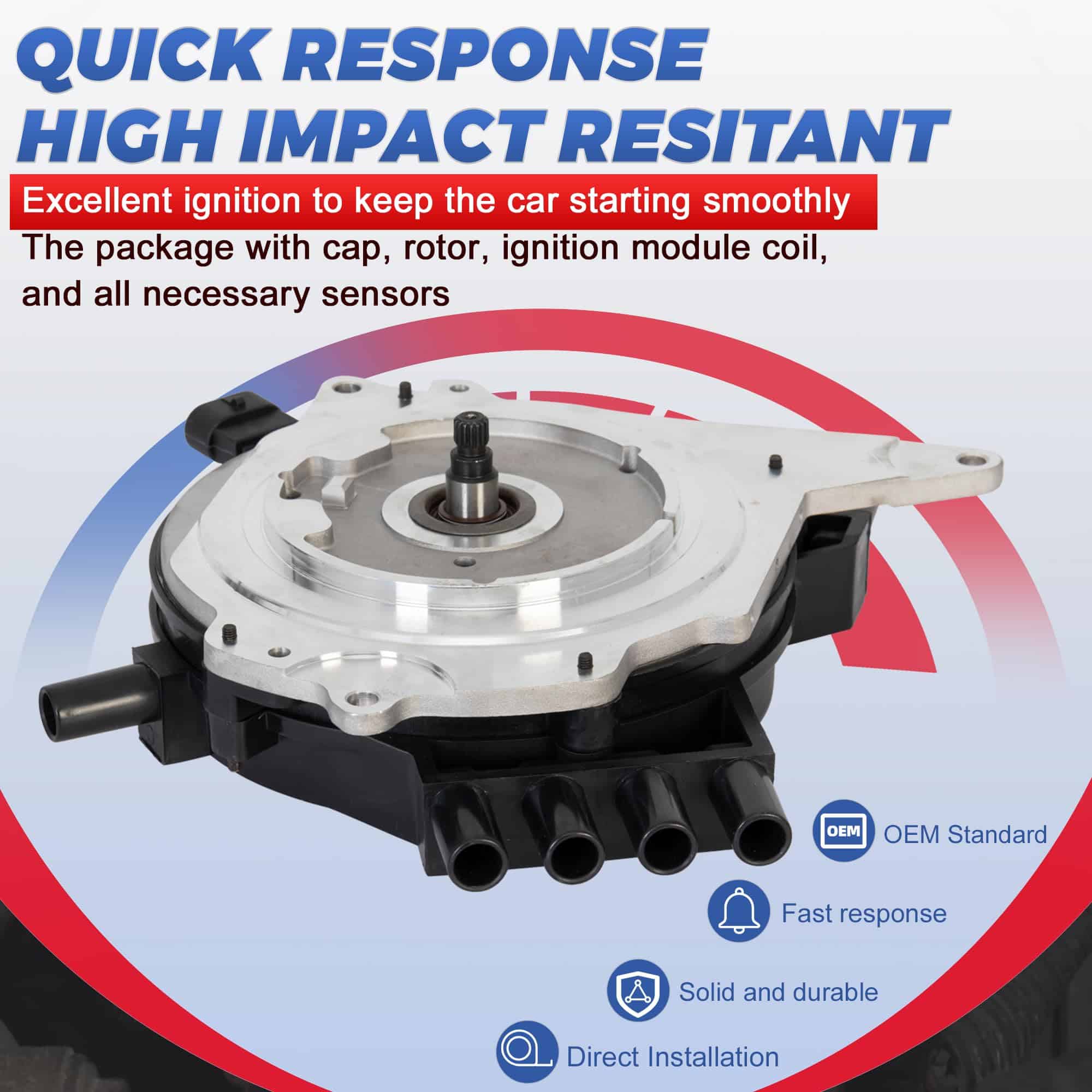 Distribuidor de Encendido EVERESTWAY Compatible con Chevy - Imagen 5