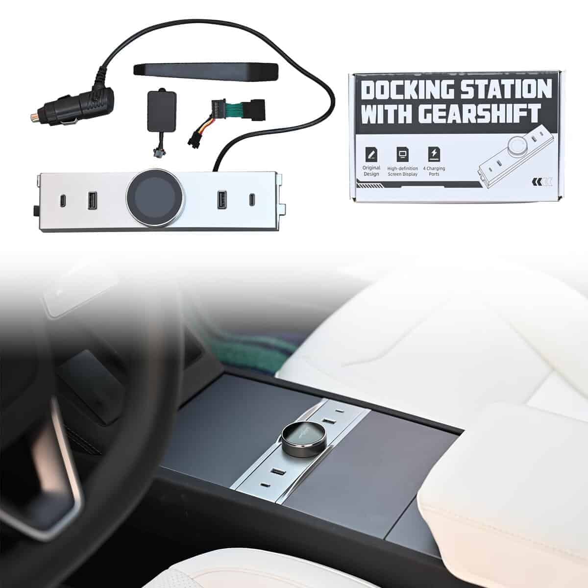 WANGDUOYU Centro de Consola Inteligente de Cambio Giratorio