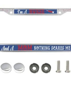 Nada Asusta a Mamá y a la Enfermera Marco de Placa de