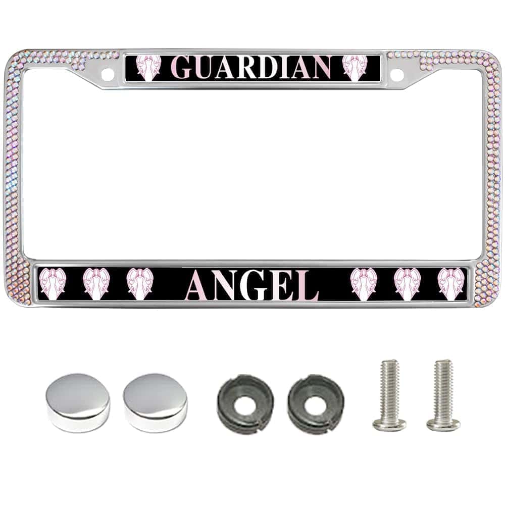 Marco de Placa de Licencia con Ángel Guardián de Zuanpaipai