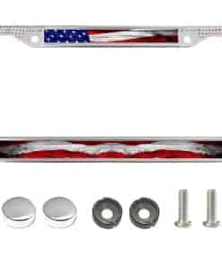 Marco de la Placa de Licencia de Bandera Americana con