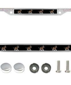 Marco de Placa de Matrícula con Diamantes de Imitación para