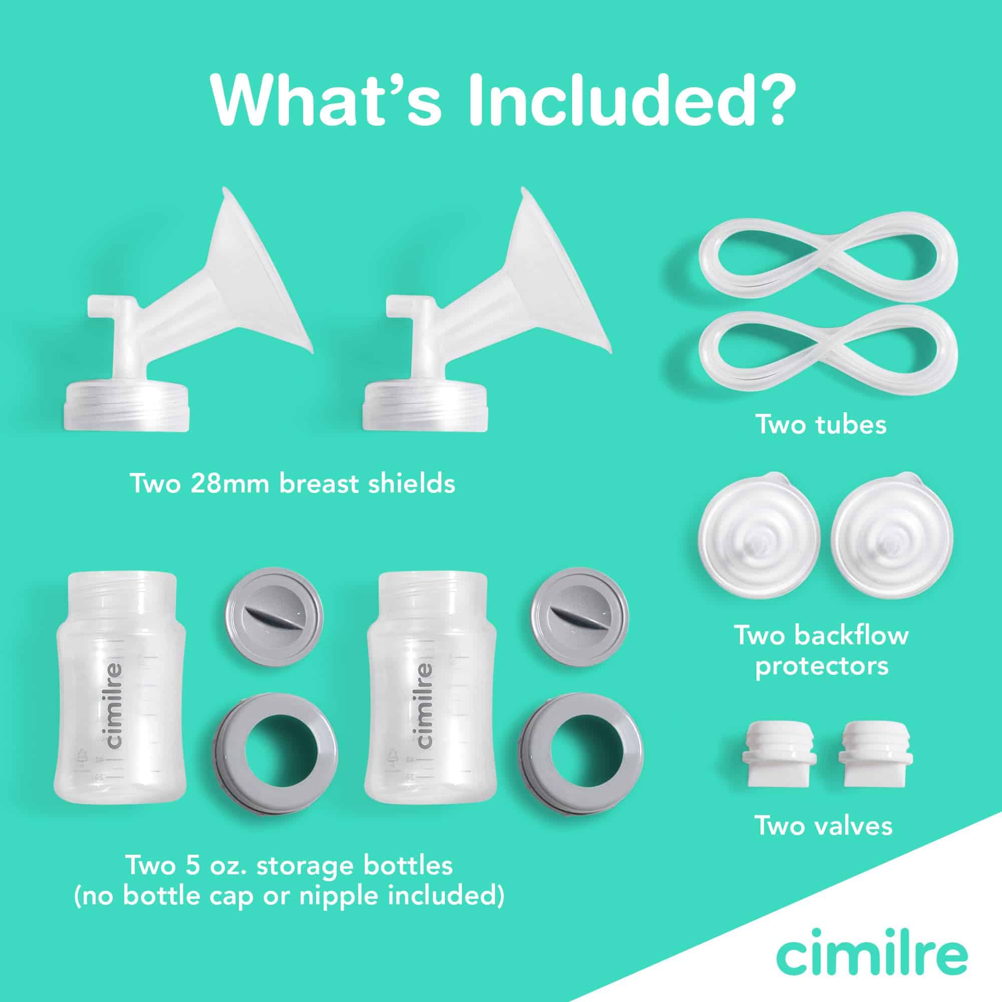 Kit de colección de leche materna Cimilre 28MM, Kit - Imagen 3