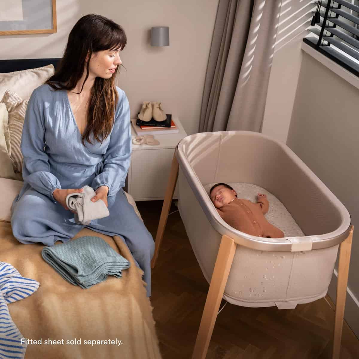 Moisés Stokke Snoozi, Beige Arena - Crece con los bebés - Imagen 6