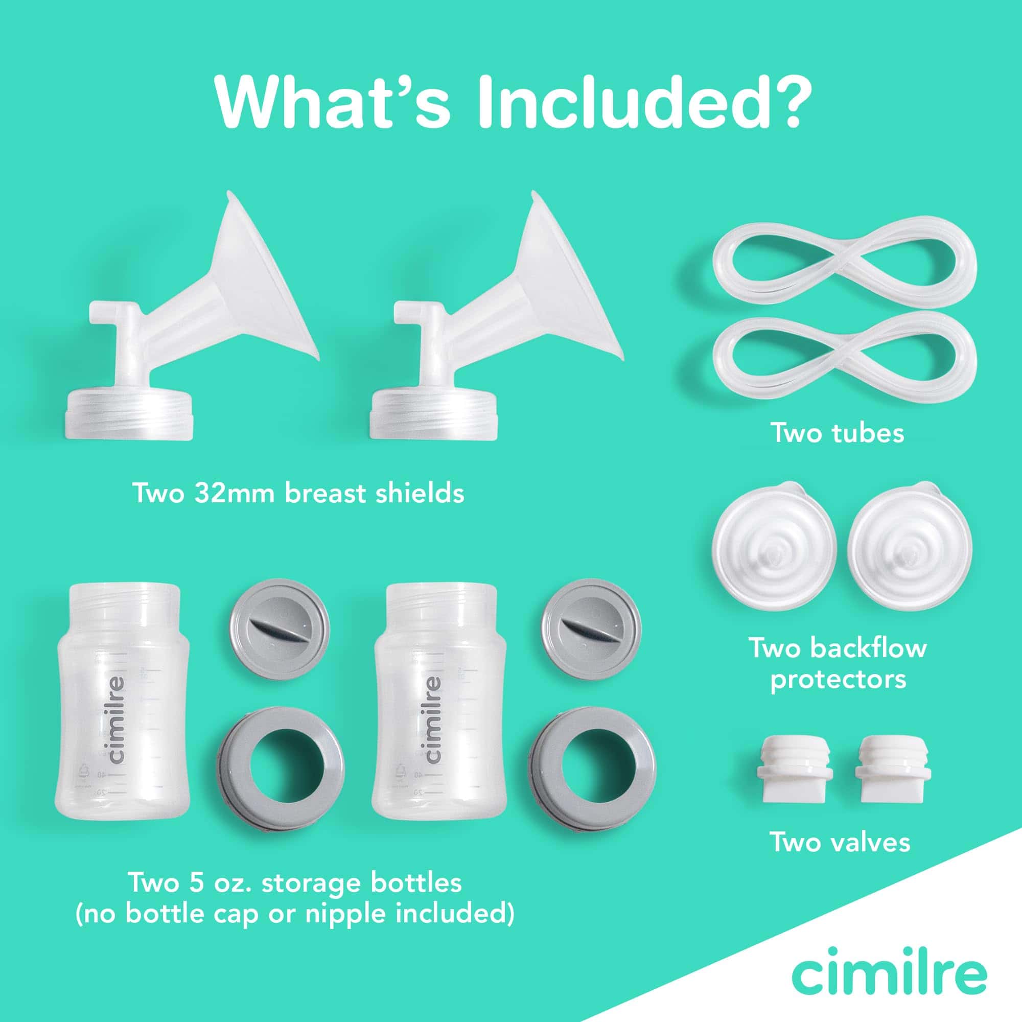 Kit de recolección de leche materna Cimilre 32MM, Kit - Imagen 3